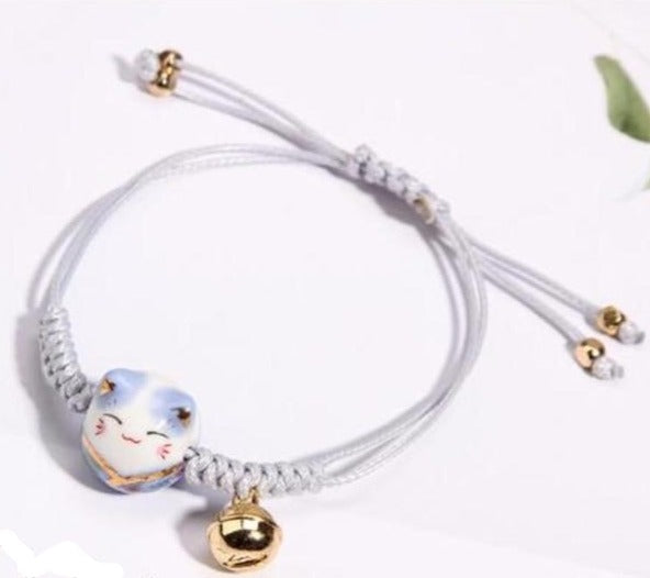 Handmade Cute Cat Lucky Bell Rope