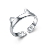 925 Silver Cat Ring