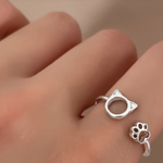 Cute Cat Claw Ring
