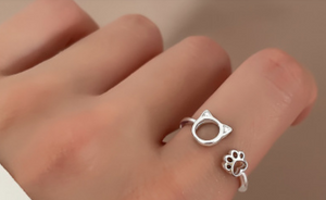 Cute Cat Claw Ring